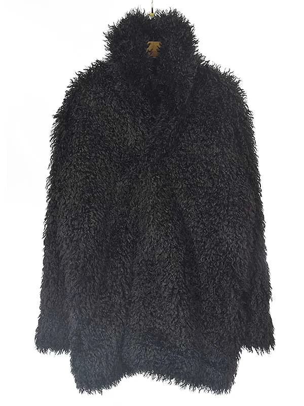 Yohji Yamamoto サイト バイ ヨウジヤマモト 22AW Poudre Fur Roof Top shawl collar coat ファーコート