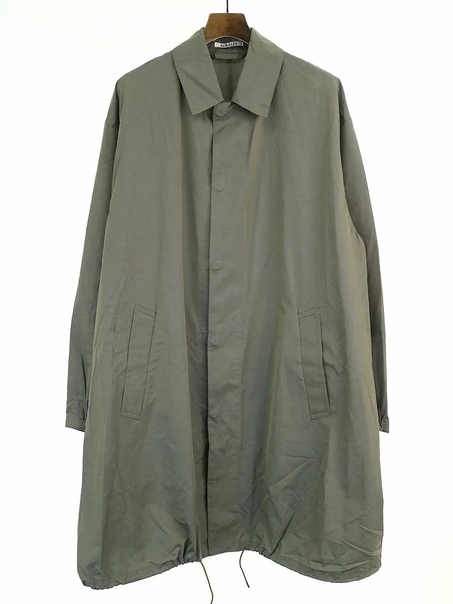 AURALEE オーラリー 18SS CHAMBRAY BIG SOUTIEN COAT ステンカラーコート