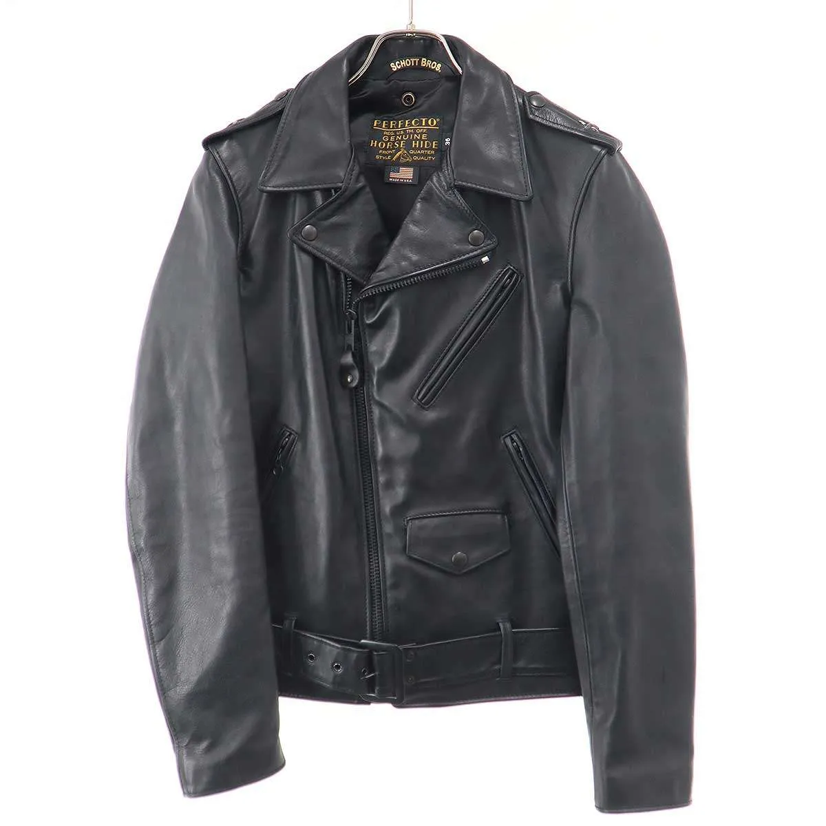 Schott ショット モヒカン小川氏別注 ホースハイド ダブルレザーライダースジャケット 613MOH