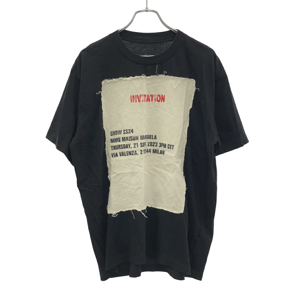 Maison Margiela エムエムシックス メゾン マルジェラ 24SS Show Invitation Logo T-Shirt Tシャツ SH2GC0006 S23588