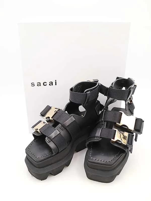 sacai サカイ 20SS Platform Buckle Sandals プラットフォームバックルサンダル