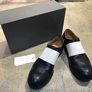 DIGAWEL DIGAWEL 17SS ラバーバンドスリッポンレザーシューズ