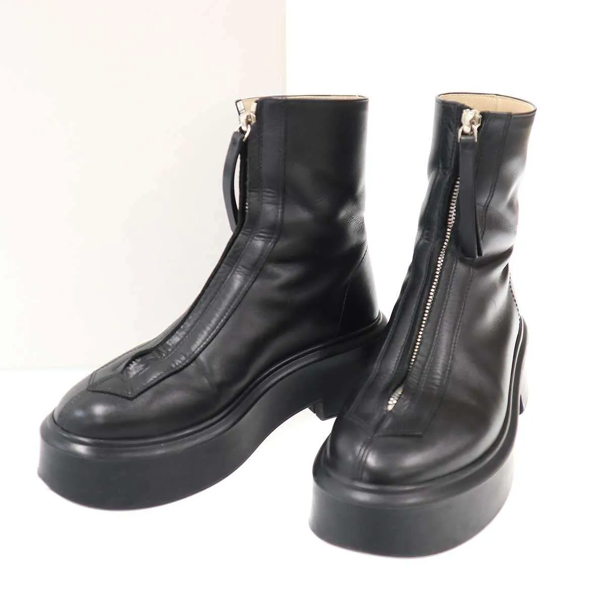 THE ROW ザ ロウ ZIPPED BOOTI フロントジップレザーブーツ