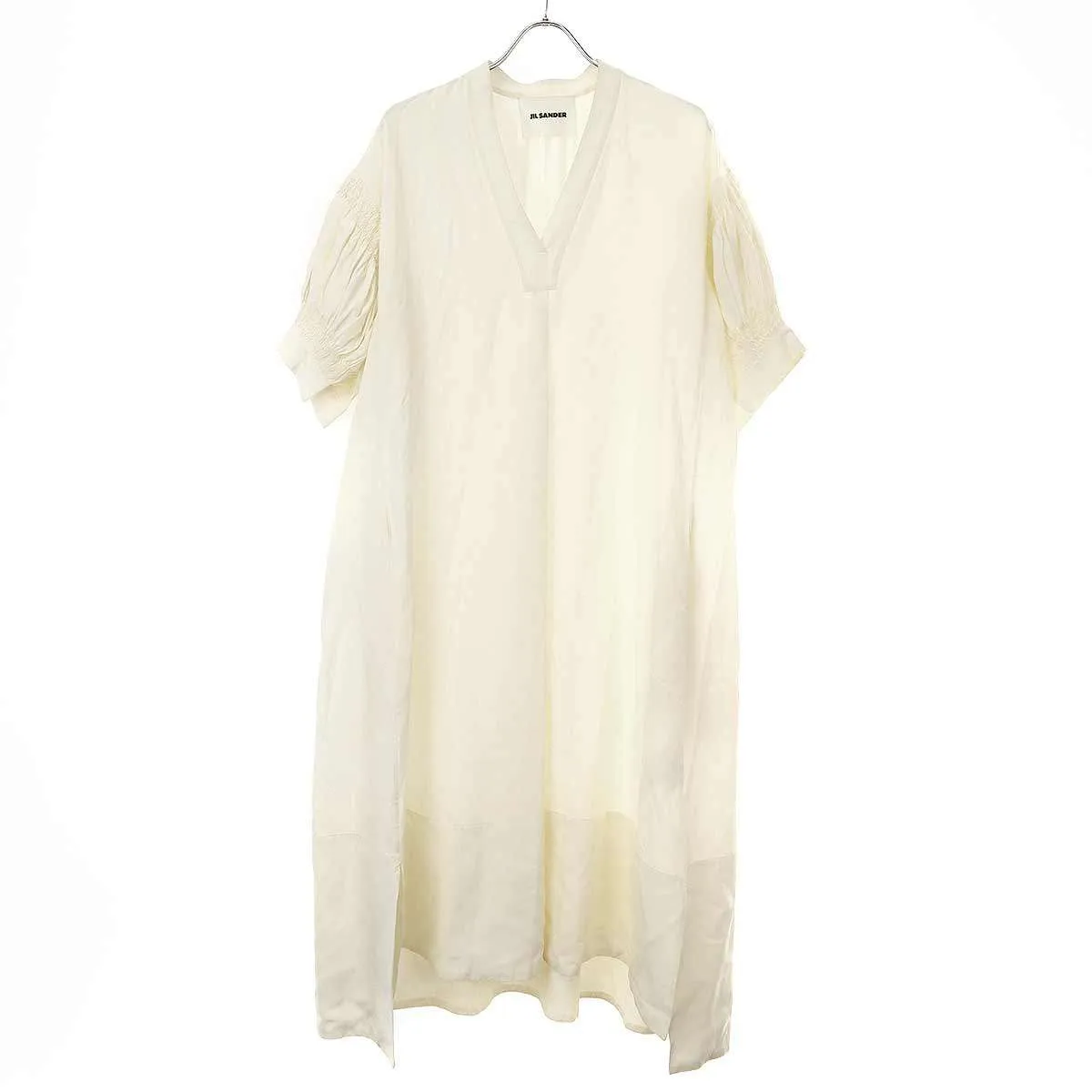 JIL SANDER ジルサンダー 20SS ギャザースリーブ ワンピース JSPQ503906