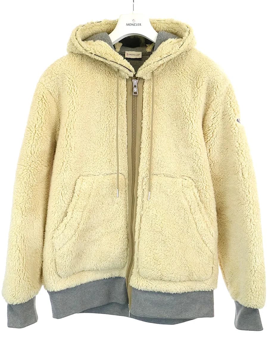 MONCLER モンクレール 17AW MAGLIA CARDIGAN フーデッドボアフリースジャケット