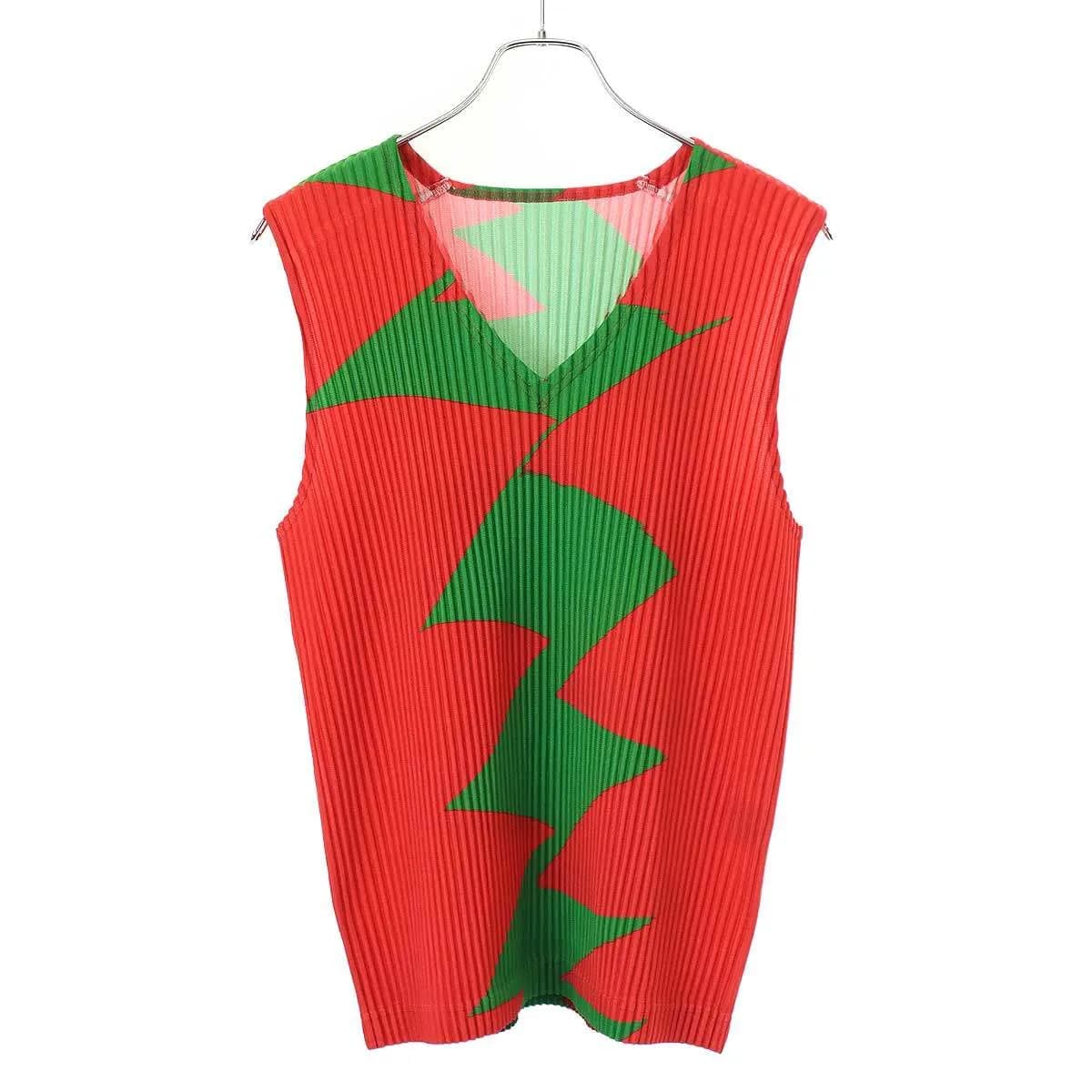 ISSEY MIYAKE オム プリッセ イッセイ ミヤケ 24AW イナズマプリーツノースリーブトップス HP43JK121