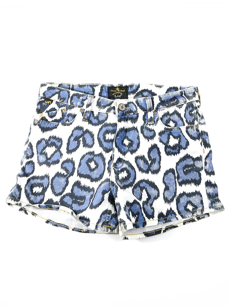 Vivienne Westwood ヴィヴィアンウエストウッドアングロマニア×リー 13SS LOVELOCK SHORTS レオパードプリントショートパンツ
