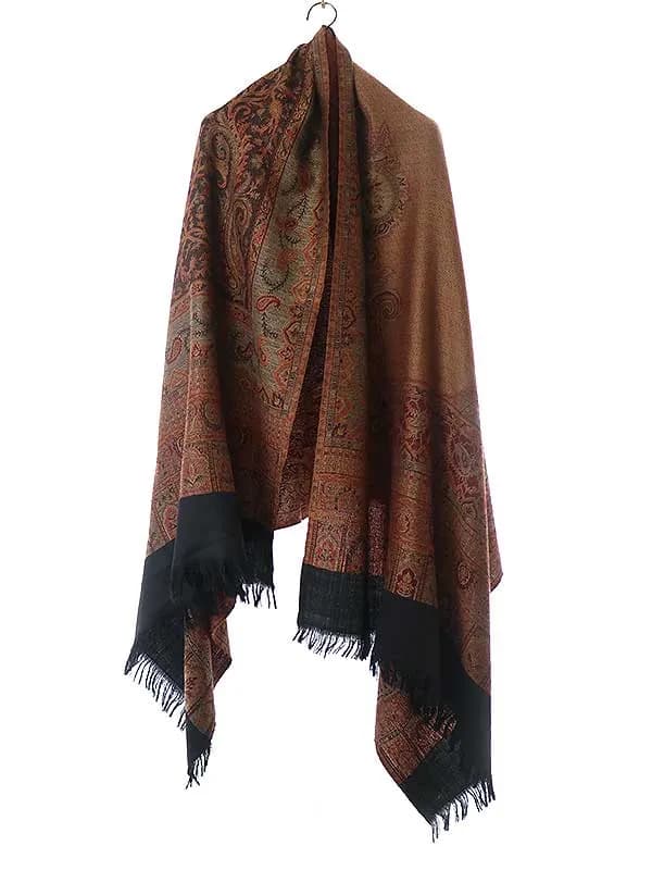 YANTOR ヤントル Tibetan Paisley Jacquard Stole 大判ストール