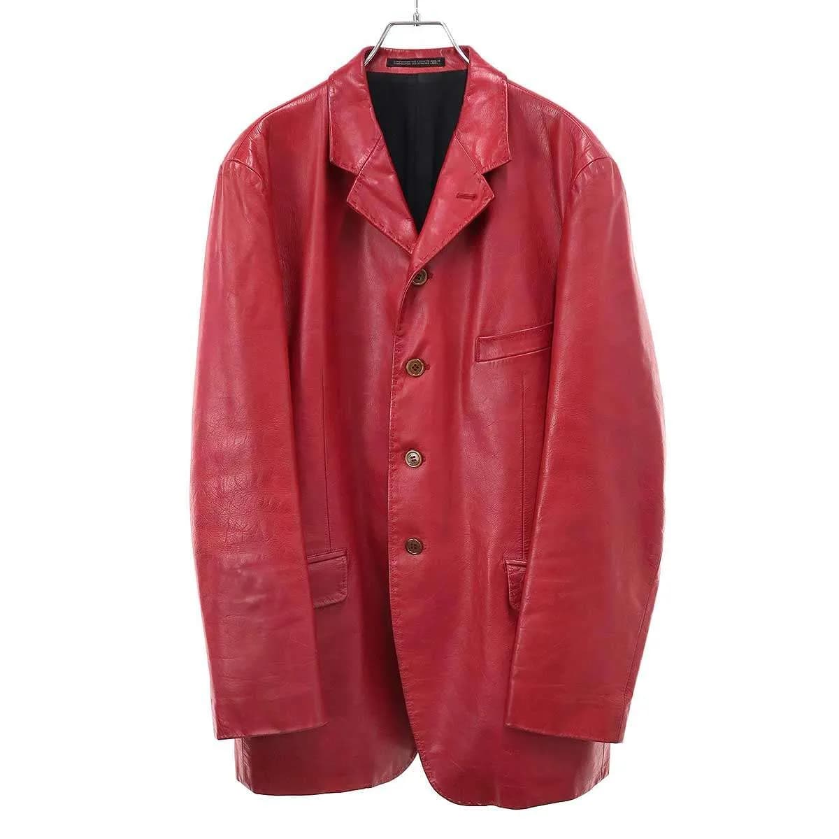 Yohji Yamamoto ヨウジヤマモト プールオム 2000AW オートクチュール期 レザーテーラードジャケット HT-J70-701