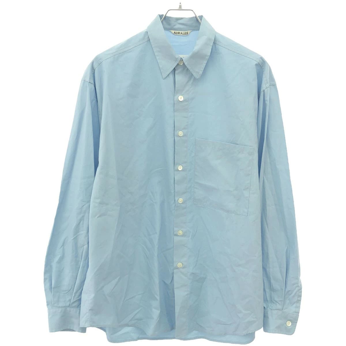 AURALEE オーラリー 24SS WASHED FINX TWILL BIG SHIRT コットンツイルビッグシャツ