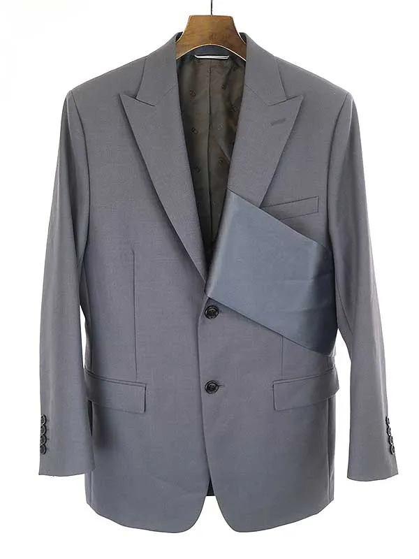 Dior HOMME ディオールオム 20SS スカーフドッキングピークドラペル2Bジャケット