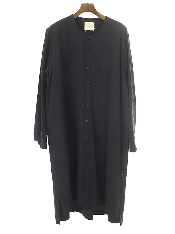 Araki Yuu アラキユウ 22SS No Collar Sleep Shirt ノーカラースリープシャツ