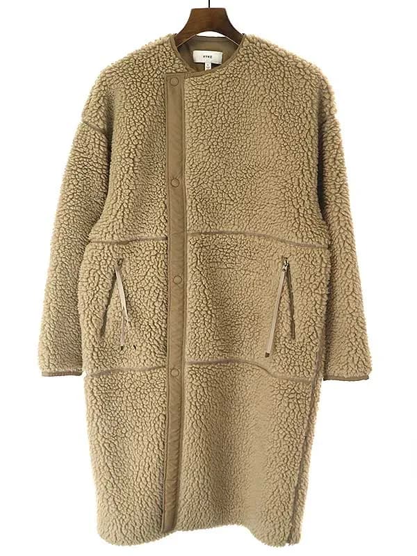 HYKE ハイク 19AW FAUX SHEARLING COAT ロングボアコート