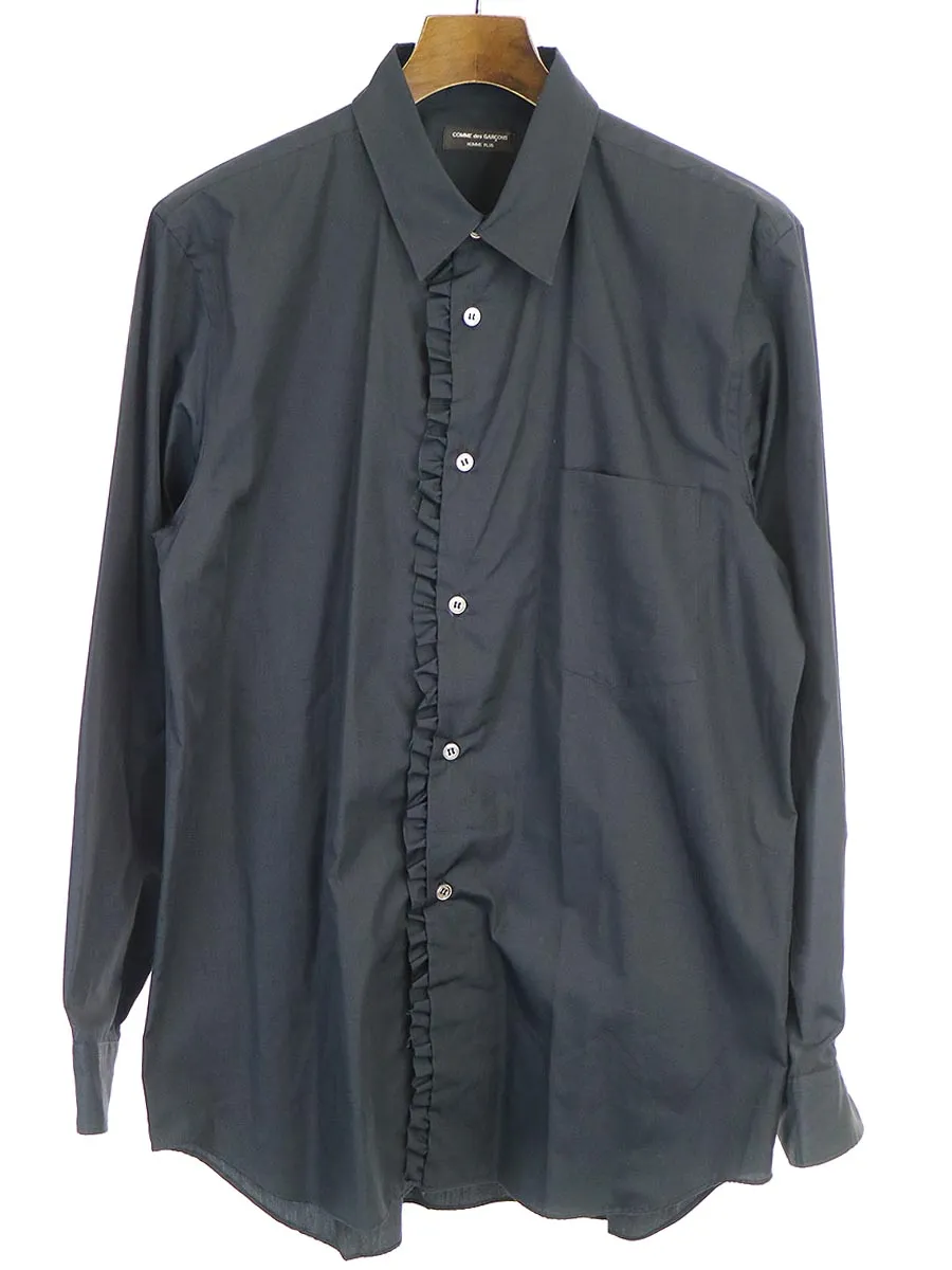 COMME des GARCONS コムデギャルソン オム プリュス 1999SS コットンブロードフリルシャツ