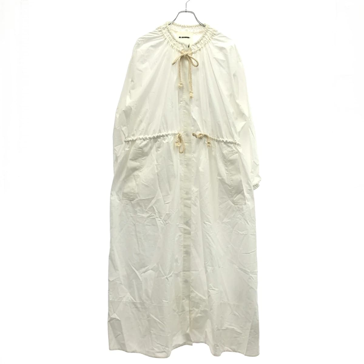 JIL SANDER ジルサンダープラス 23SS ロープギャザーシャツワンピース J40CT0114