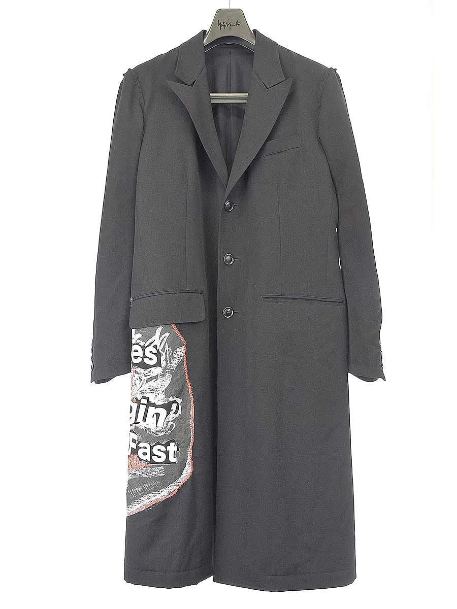 Yohji Yamamoto ヨウジヤマモトプールオム 17AW LOOK29 袖山刺繍プリントジャケット