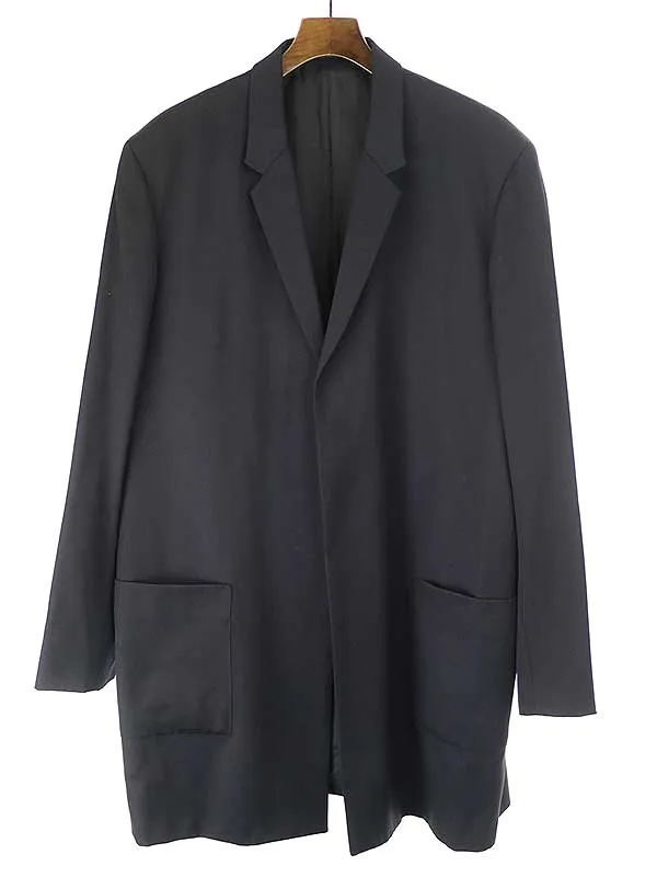 Yohji Yamamoto ヨウジヤマモト プール オム 99AW ボタンレスステッチロングジャケット