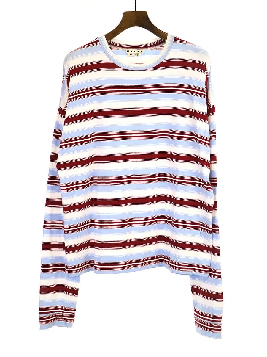 MARNI マルニ 19SS オーバーサイズボーダーカットソー