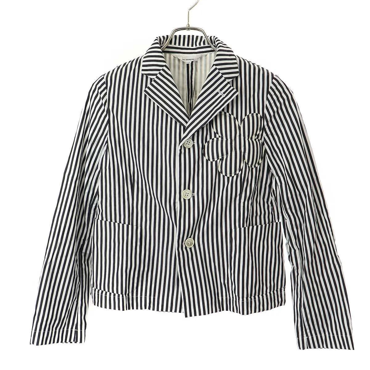 COMME des GARCONS コムデギャルソンガール 24SS フラワーストライプデザインジャケット&スカート セットアップ