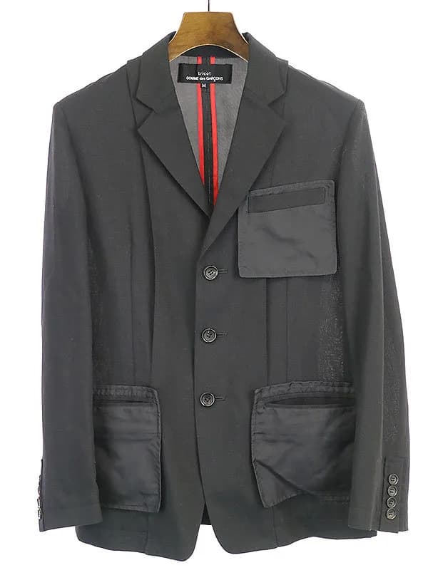 COMME des GARCONS トリコ コムデギャルソン 05SS インサイドアウトポケット3Bジャケット