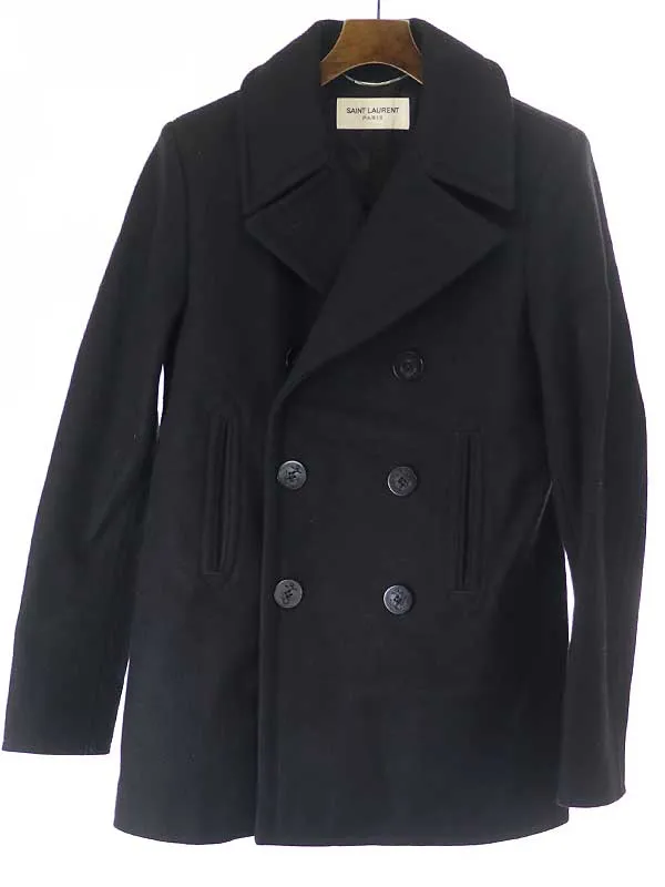SAINT LAURENT サンローラン パリ 13AW ウールメルトンPコート