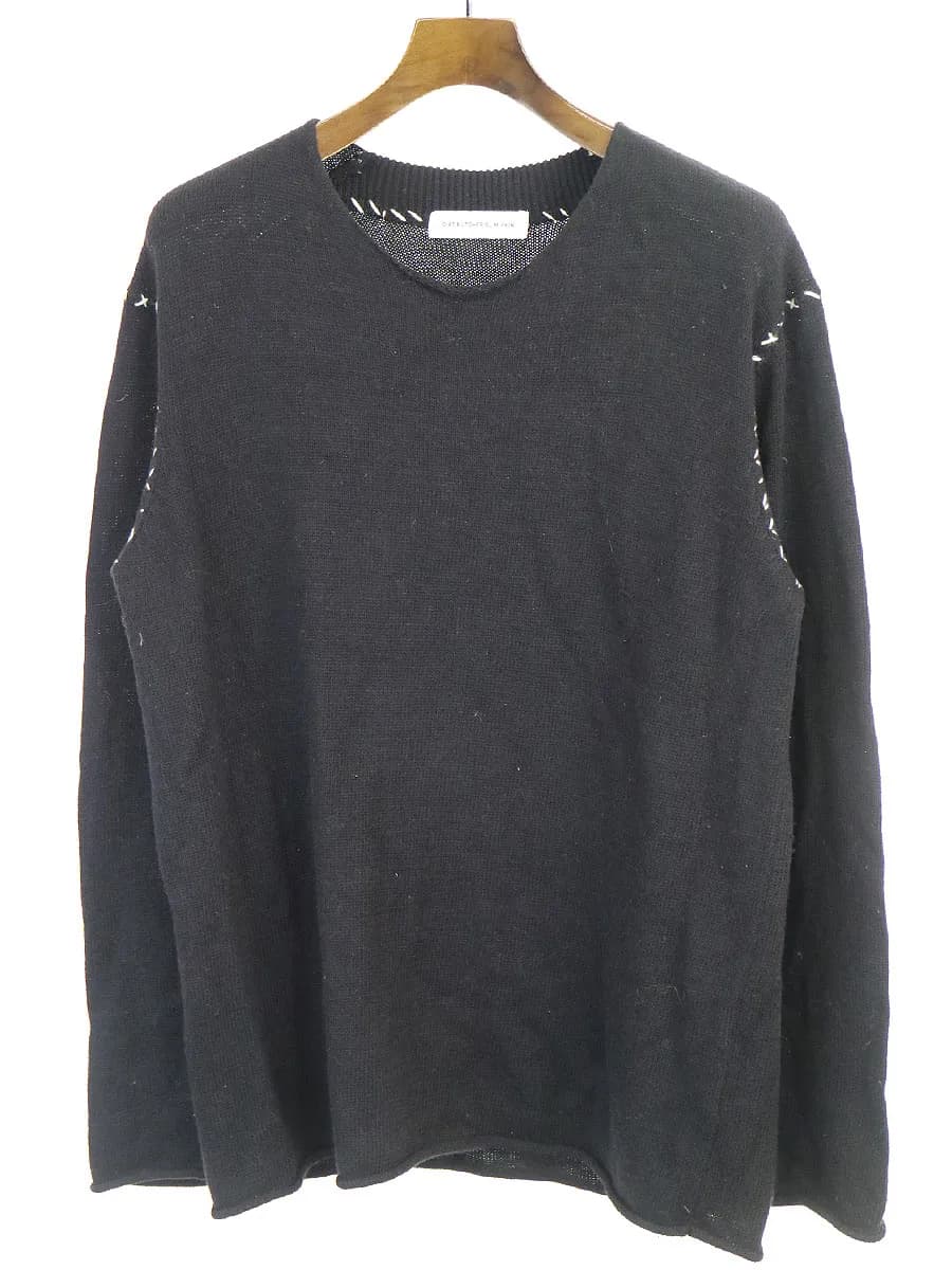 DIET BUTCHER SLIM SKIN ダイエットブッチャー スリムスキン 18AW マルチファブリックニットセーター
