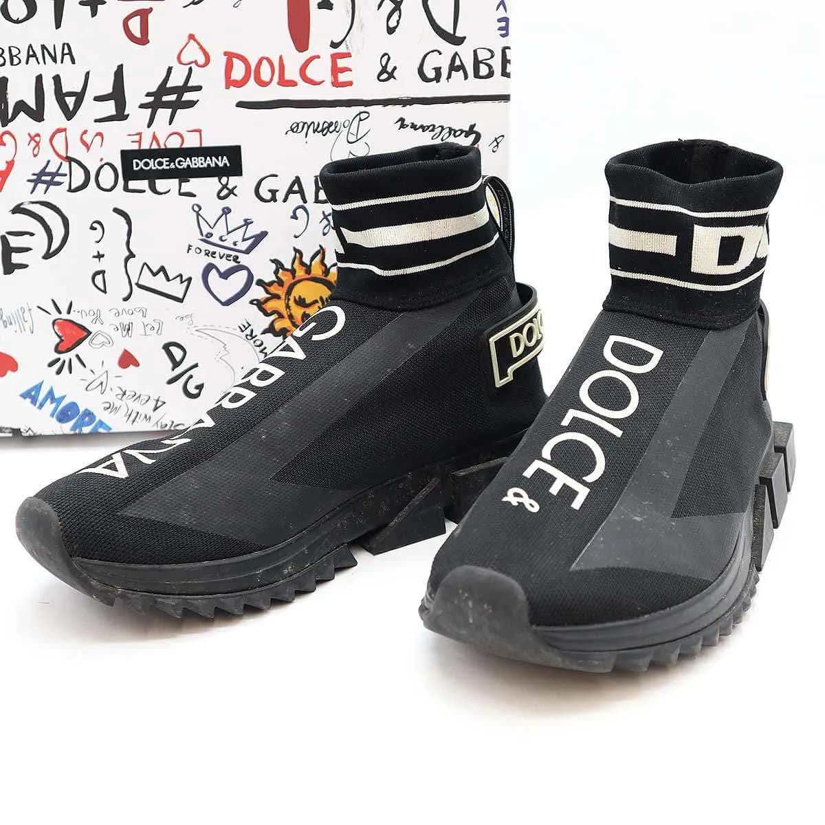 DOLCE&GABBANA ドルチェ&ガッバーナ 19AW Sorrento ソレント ロゴ ソックスハイテクスニーカー
