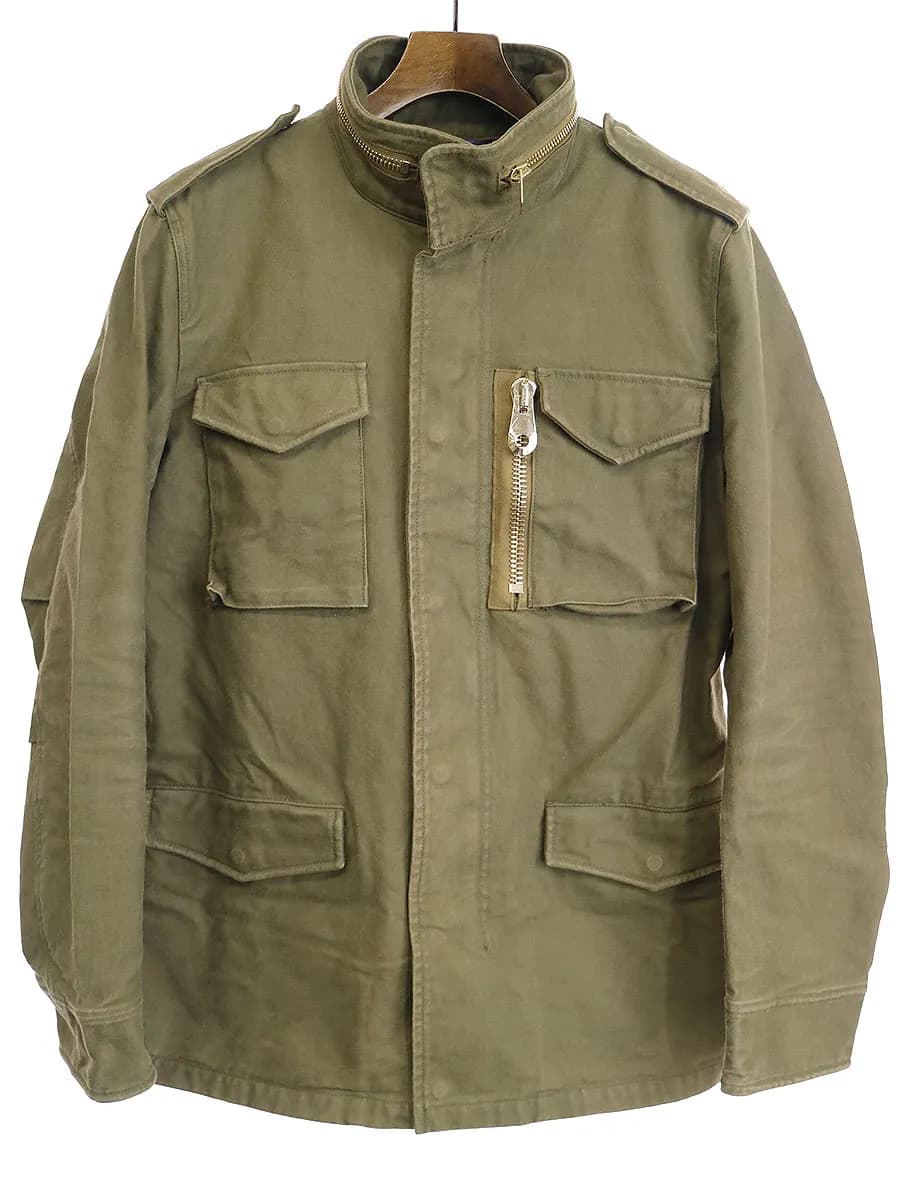 junhashimoto ジュンハシモト 19SS S/65 コットンサージミリタリージャケット
