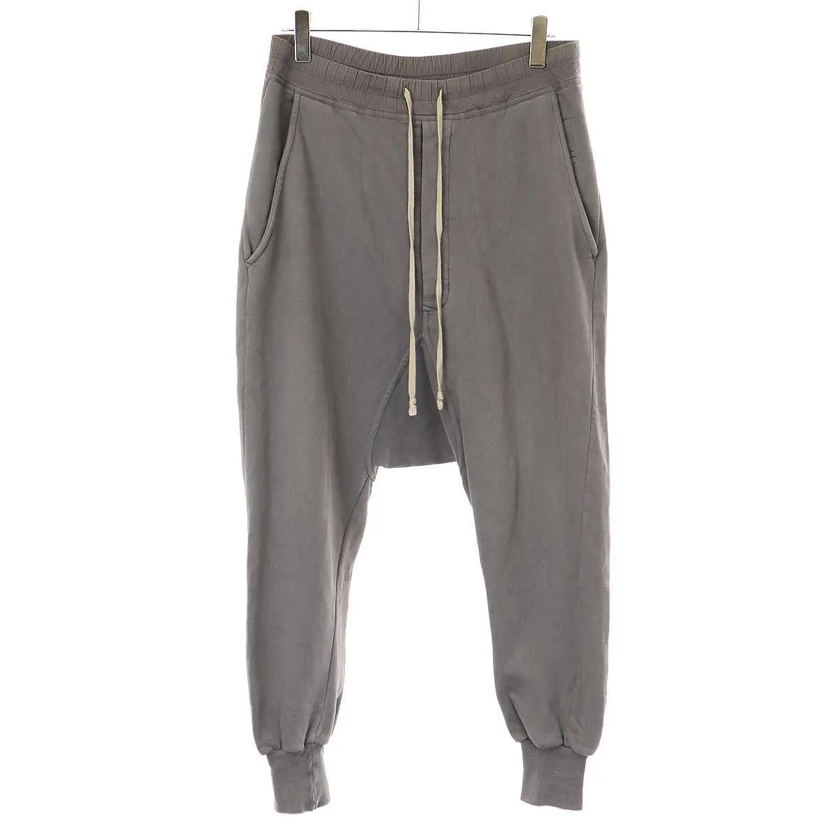 Rick Owens ダークシャドウバイリックオウエンス 18AW Prisonner Drawstring Pant サルエルイージーパンツ DU18F7394-F グレー XS