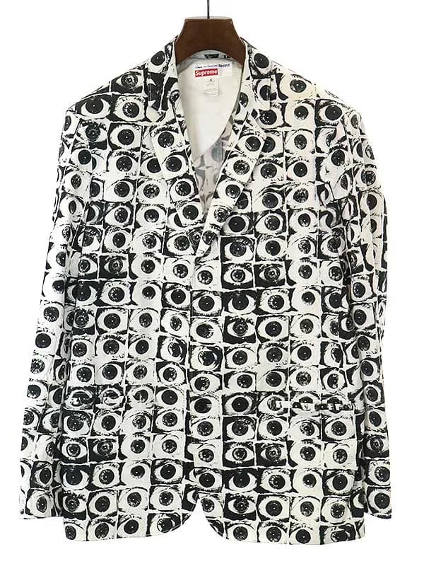 Supreme シュプリーム × コムデギャルソンシャツ 17SS Suit Eyes 総柄セットアップ