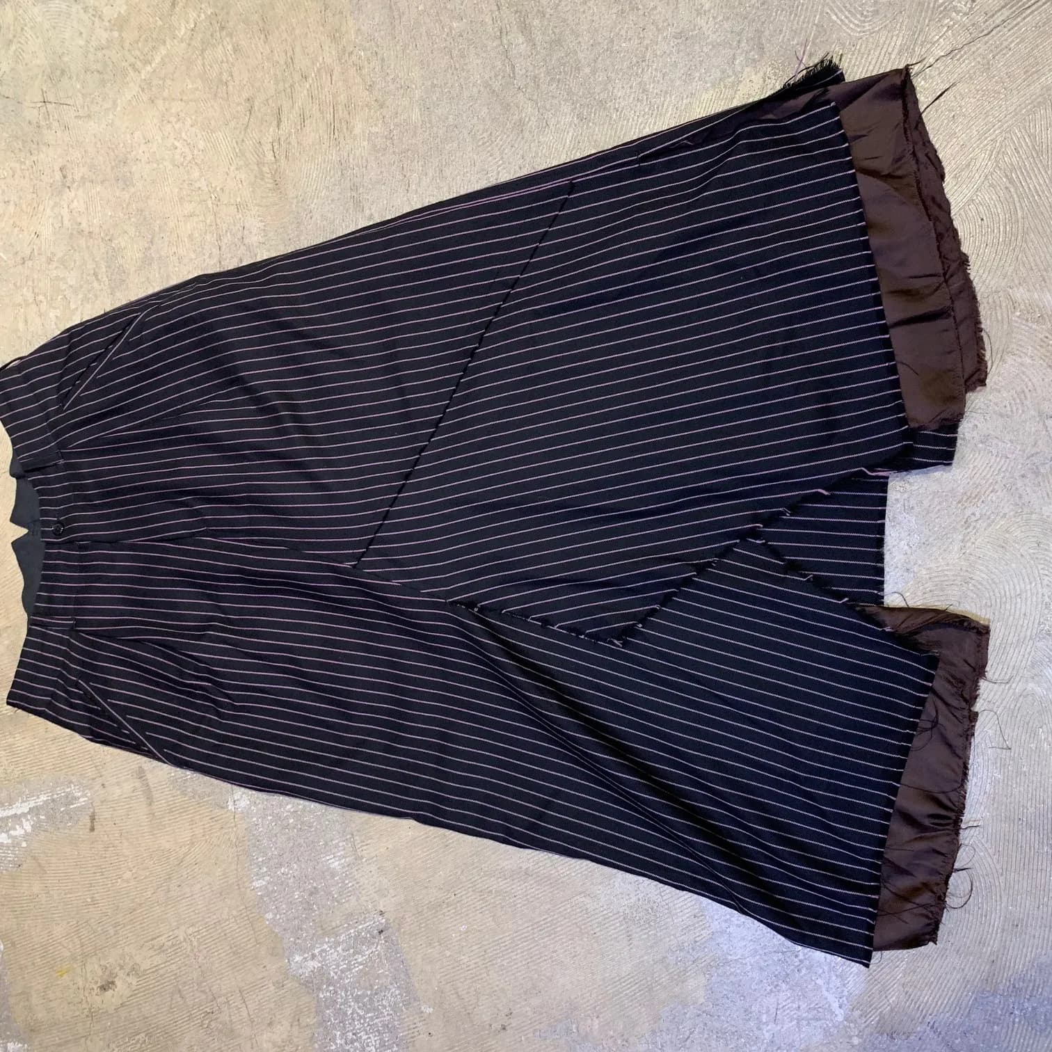 sulvam sulvam 18AW LAYERED SKIRT PANTS