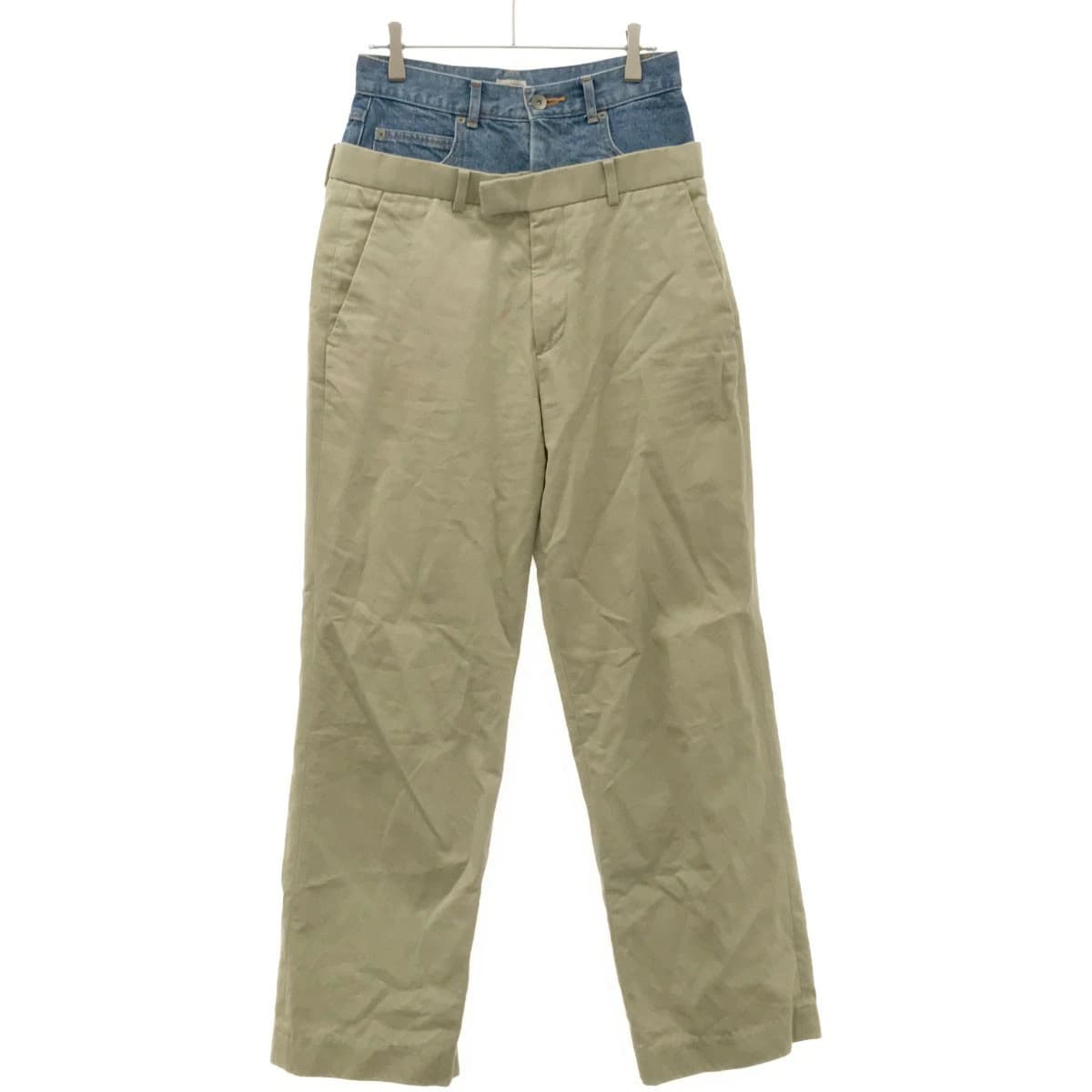 INSCRIRE アンスクリア 22AW Layered Pants レイヤードデザインパンツ