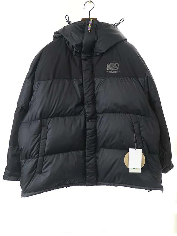 is-ness イズネス × ナンガ 23AW FUNCTIONAL DOWN JACKET フーデッドダウンジャケット 1005AWDOWNJK01 ブラック L