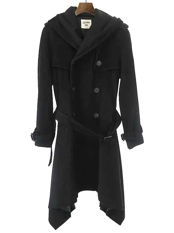 Jean Paul GAULTIER ジャンポールゴルチエ フェム フーデッドモールスキンコート