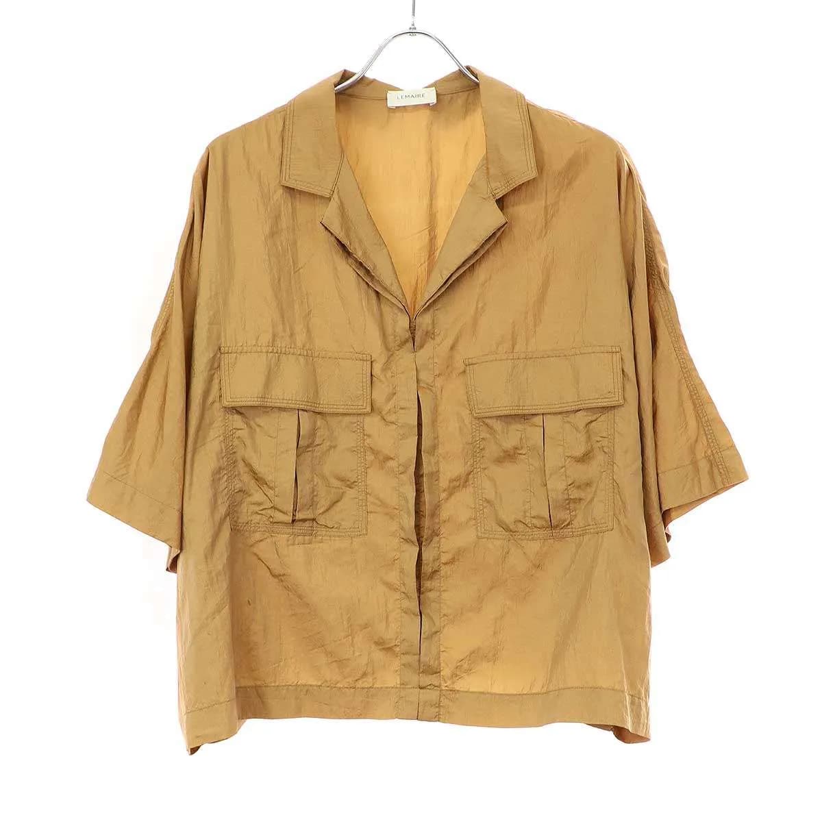 LEMAIRE ルメール 19SS Silk Voile Boxy Shirt ナイロンシルクボクシーブラウス