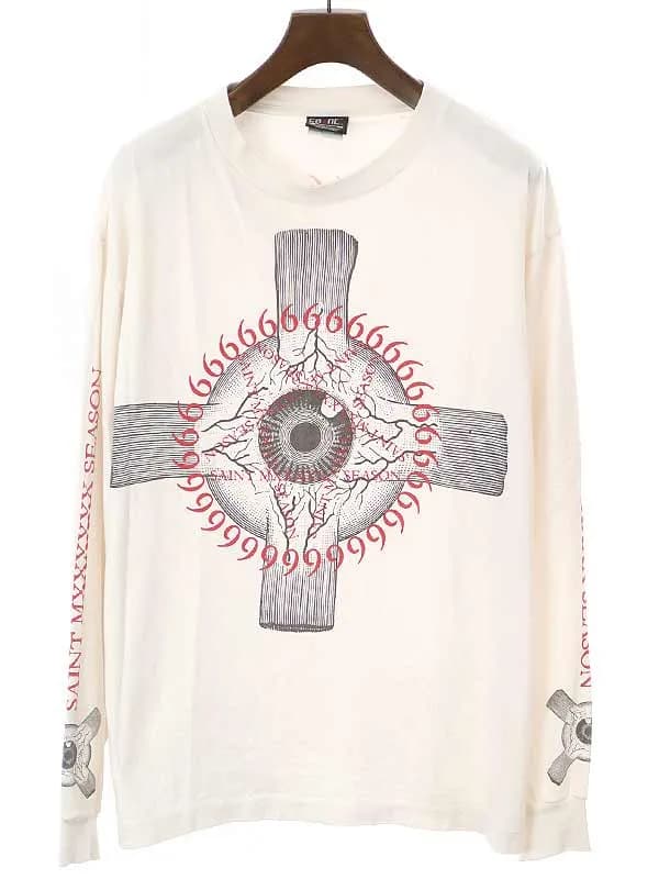 SAINT MICHAEL セントマイケル 23SS LS TEE/EYEBALL ロングスリーブカットソー