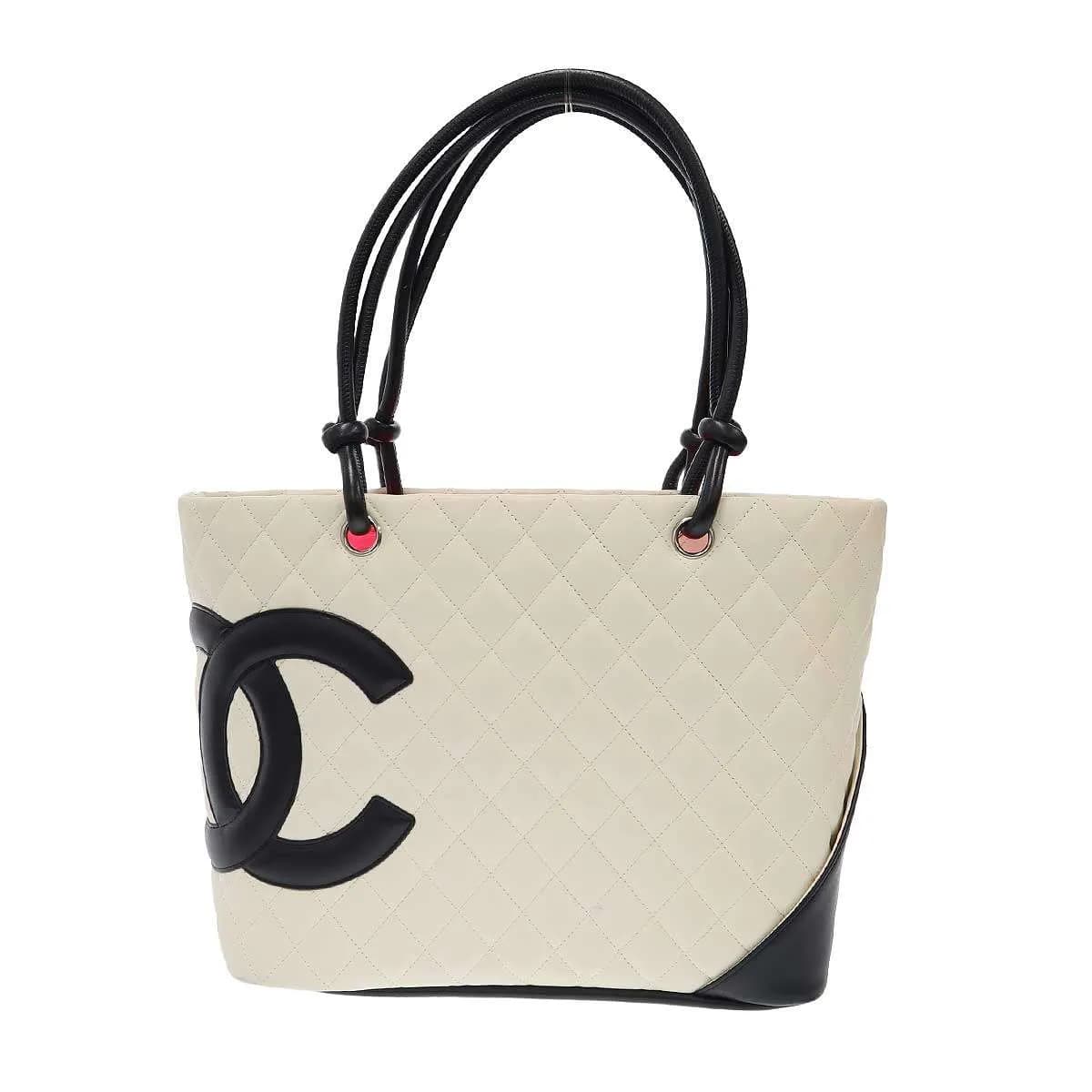 CHANEL シャネル 2004 Cambon Line Large Tote Bag カンボンライン ラージトートバッグ