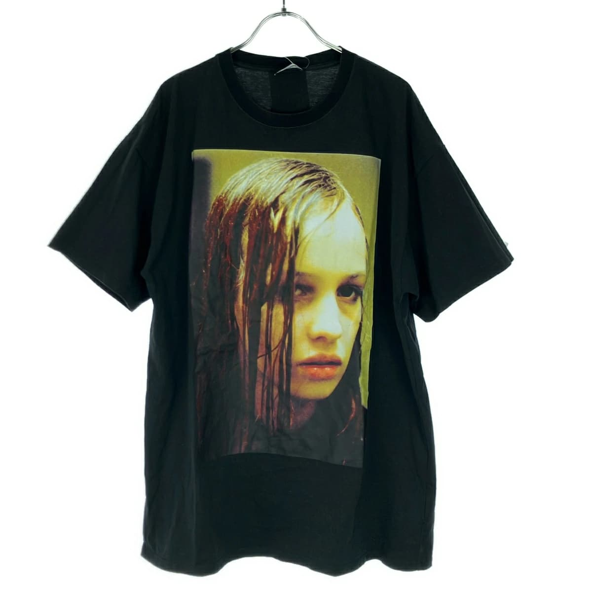 RAF SIMONS ラフシモンズ 18AW REGULAR FIT T-SHIET CRISTIANE F WET HAIR プリントTシャツ 182ー129C