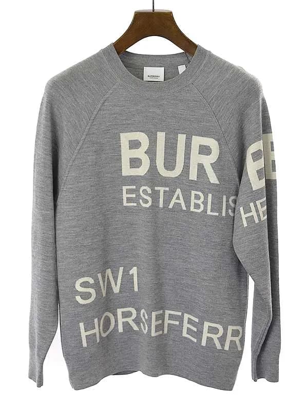 BURBERRY バーバリー ホースフェリープリントウールニットセーター