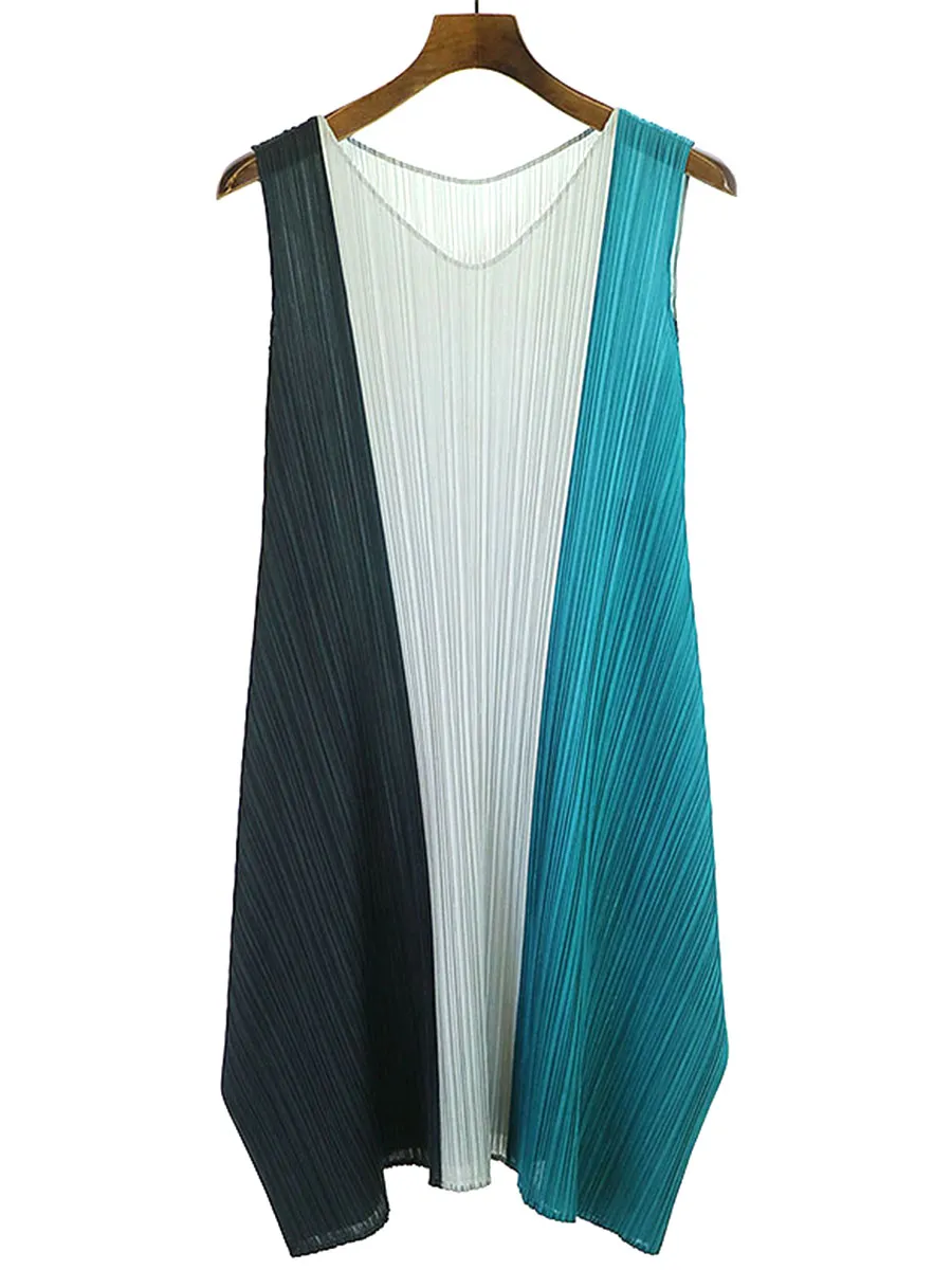 ISSEY MIYAKE プリーツ プリーズ イッセイ ミヤケ 15SS ノースリーブプリーツロングワンピース