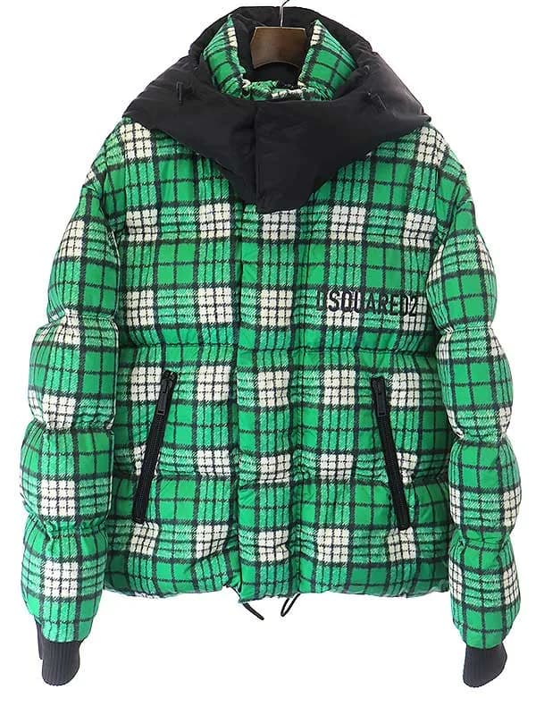 DSQUARED2 ディースクエアード 21AW チェック柄ダウンジャケット