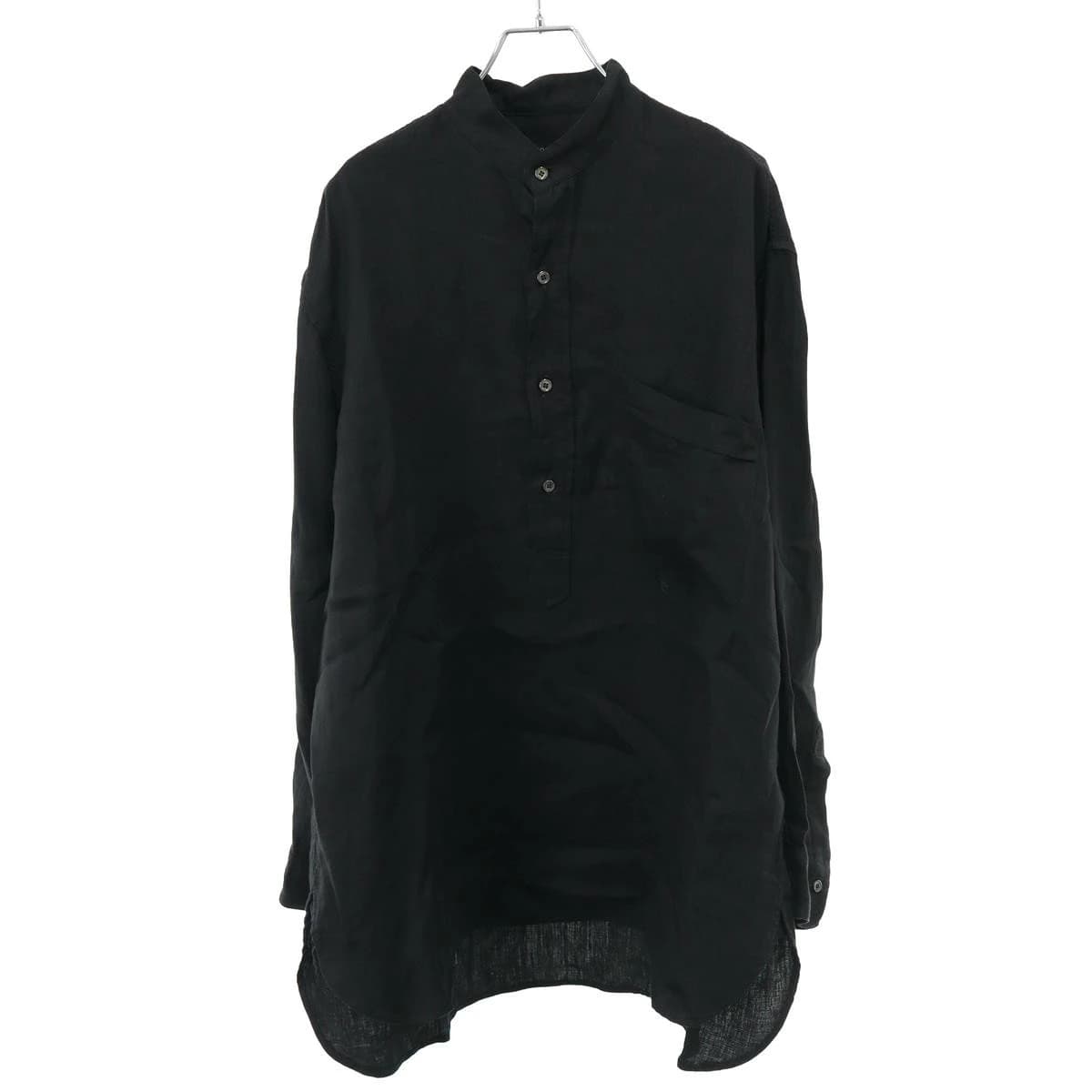 COMOLI コモリ 24SS リネンWクロスプルオーバー シャツ Z01-02019