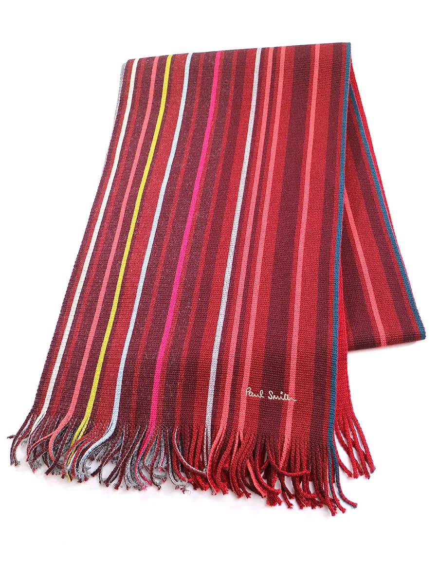 Paul Smith ポールスミス ストライプウールマフラー