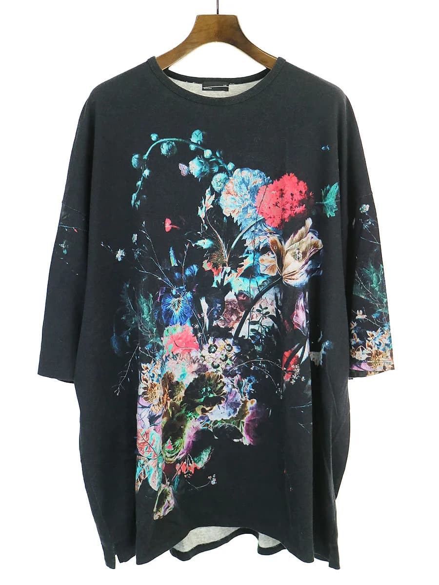 LAD MUSICIAN ラッドミュージシャン SUPER BIG T-SHIRT フラワープリントTシャツ