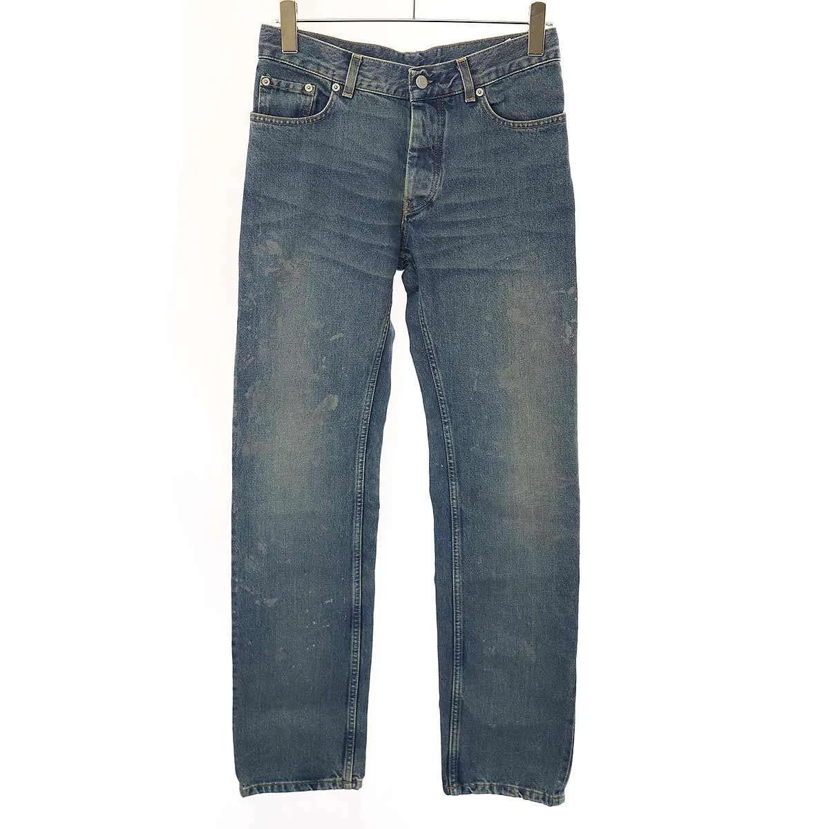 HELMUT LANG ヘルムート ラング PAINTER JEAN CLASSIC CUT ペンキ加工ストレートデニムパンツ