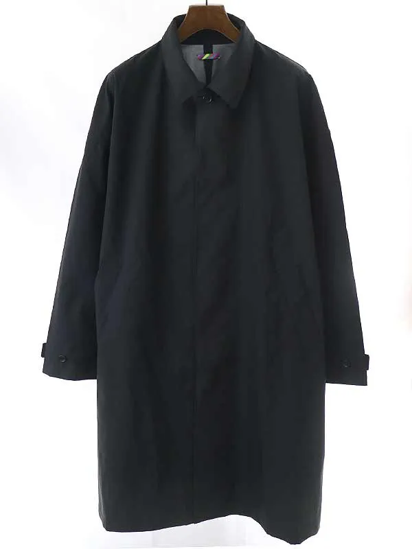 is-ness イズネス JOHN別注 JOHN COAT01 3LAYER COAT BIG ナイロンステンラーコート ブラック F