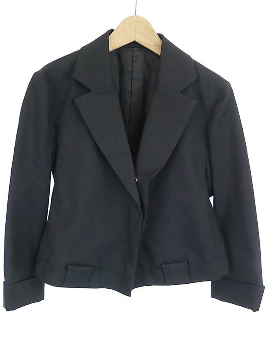 Yohji Yamamoto ヨウジヤマモト ファム 17SS ノッチドラペルウールサージジャケット