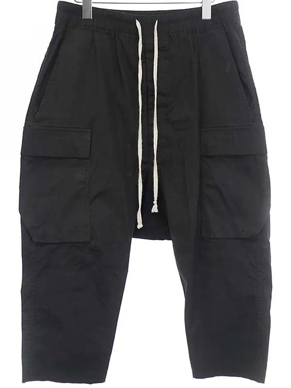 Rick Owens リックオウエンス 18SS DRAWSTRING CARGO CROPPEDドローストリングクロップドカーゴパンツ