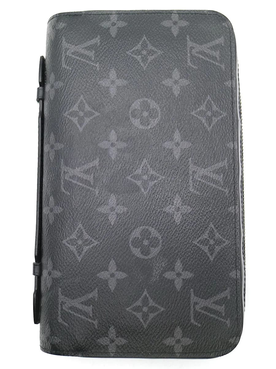 LOUIS VUITTON ルイヴィトン ジッピーXL モノグラムエクリプス ラウンドジップレザーウォレット ポーチ 財布