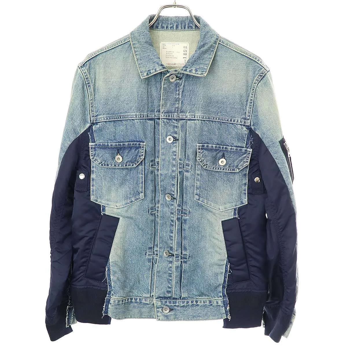 sacai サカイ SWITCHED ドッキングデニムジャケットドッキングデニムジャケット